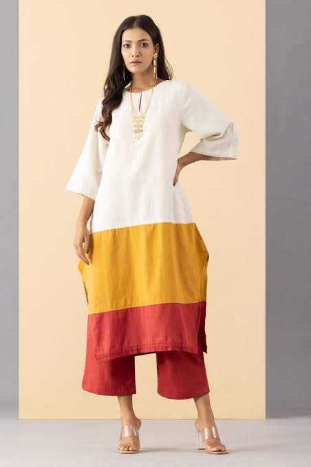 Tricolor kurta set